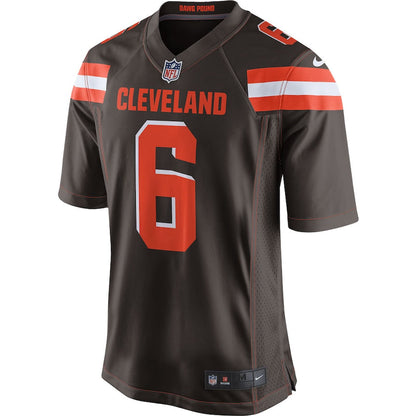 Cleveland Browns Baker Mayfield Brown Game Jersey - retro stitched football jersey for Cleveland Browns fans