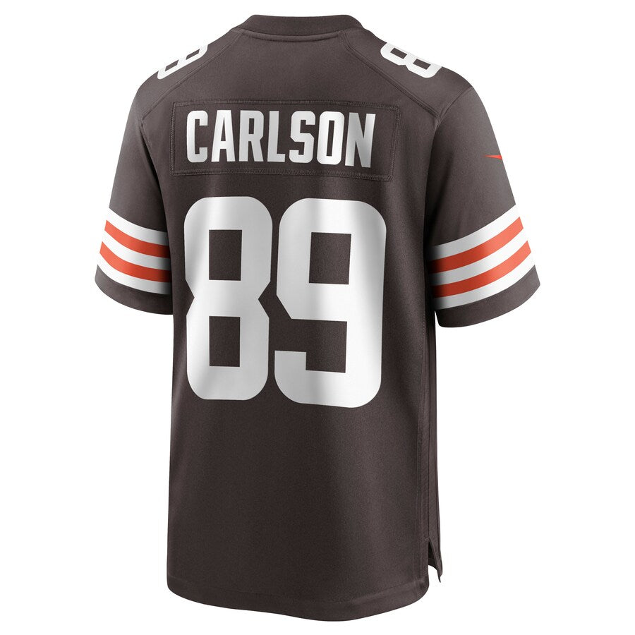 Cleveland Browns Stephen Carlson Brown Game Jersey - retro stitched football jersey for Cleveland Browns fans