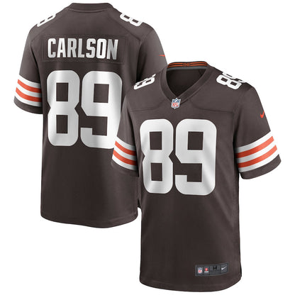 Cleveland Browns Stephen Carlson Brown Game Jersey - retro stitched football jersey for Cleveland Browns fans