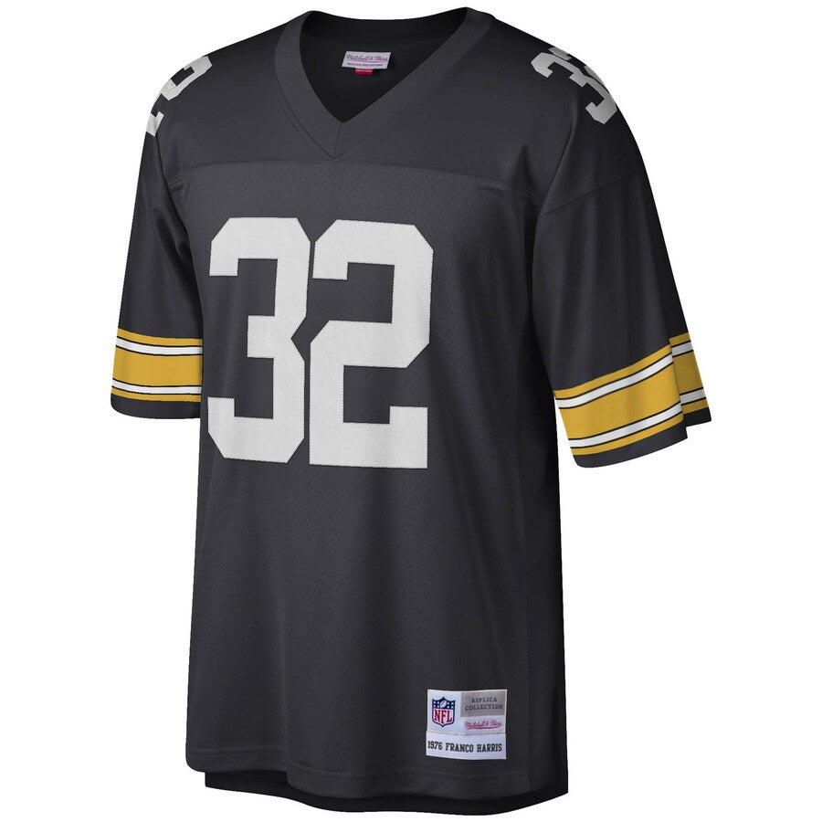 Pittsburgh Steelers Franco Harris Black Legacy Jersey - retro stitched football jersey for Pittsburgh Steelers fans