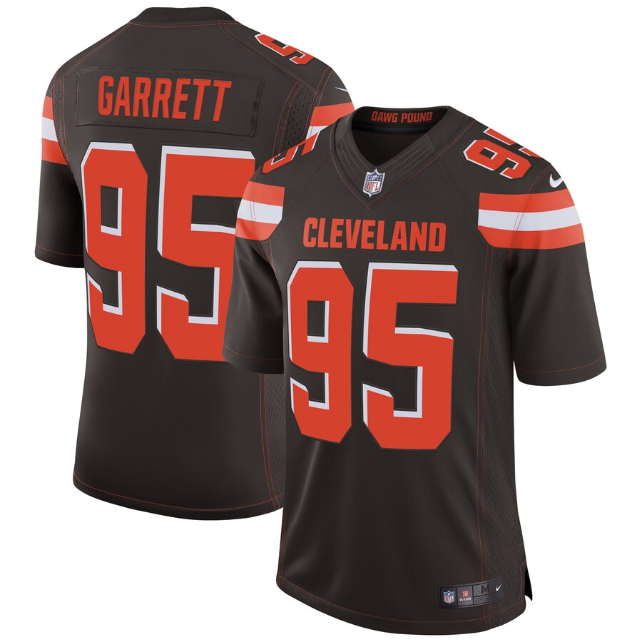 Cleveland Browns Myles Garrett Brown Speed Machine Limited Jersey - retro stitched football jersey for Cleveland Browns fans
