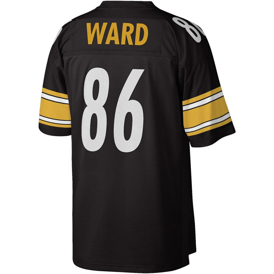 Pittsburgh Steelers Hines Ward Black Legacy Jersey - retro stitched football jersey for Pittsburgh Steelers fans