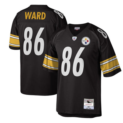 Pittsburgh Steelers Hines Ward Black Legacy Jersey - retro stitched football jersey for Pittsburgh Steelers fans