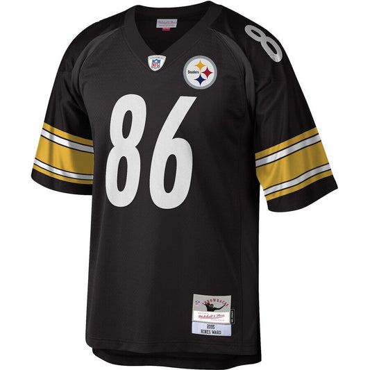 Pittsburgh Steelers Hines Ward Black Legacy Jersey - retro stitched football jersey for Pittsburgh Steelers fans