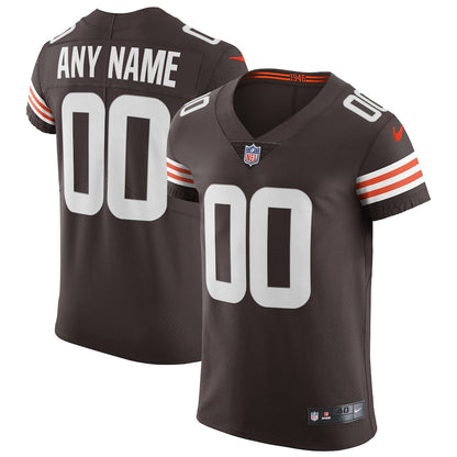 Cleveland Browns Brown Elite Custom Jersey - retro stitched football jersey for Cleveland Browns fans