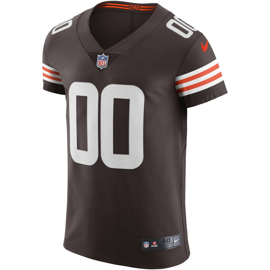 Cleveland Browns Brown Elite Custom Jersey - retro stitched football jersey for Cleveland Browns fans