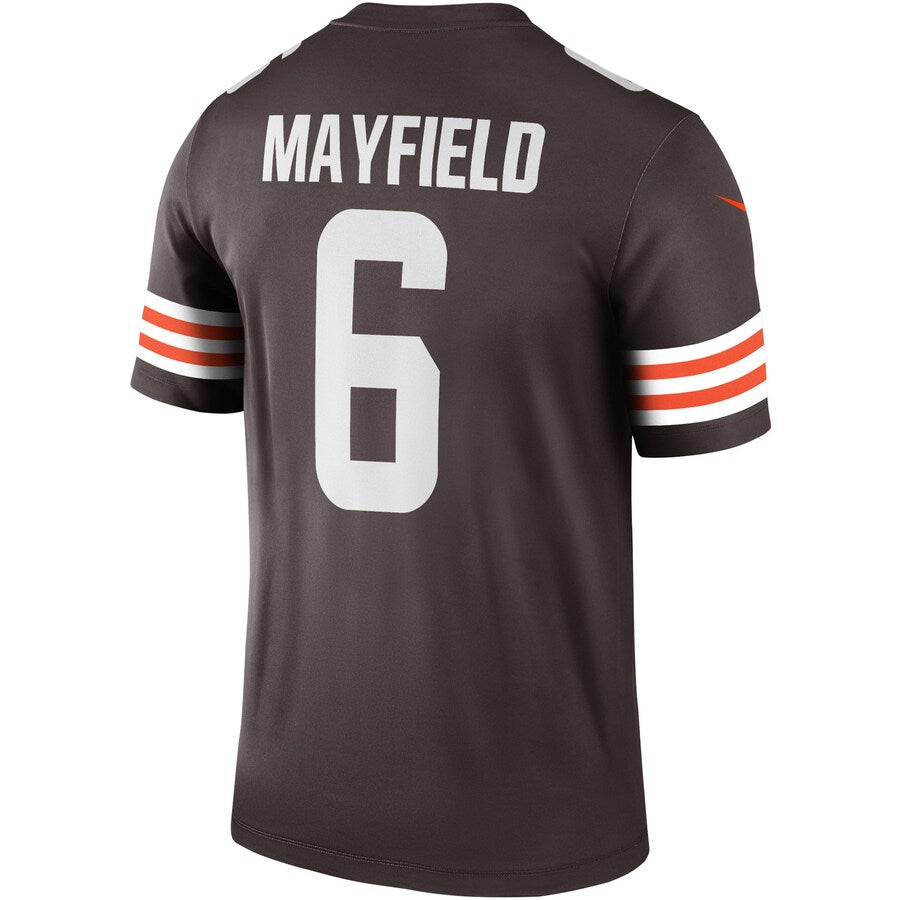 Cleveland Browns Baker Mayfield Brown Legend Jersey - retro stitched football jersey for Cleveland Browns fans