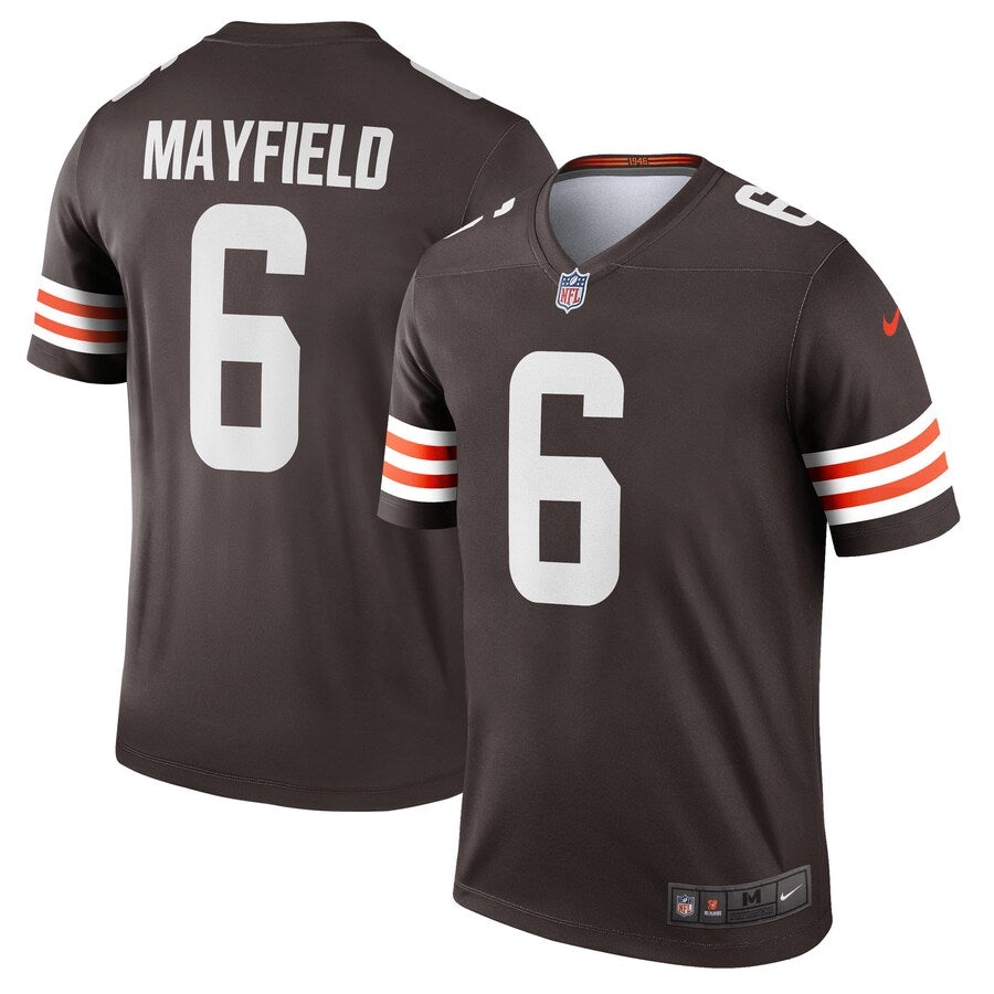 Cleveland Browns Baker Mayfield Brown Legend Jersey - retro stitched football jersey for Cleveland Browns fans