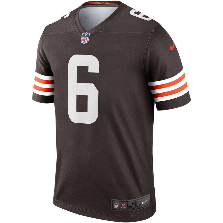 Cleveland Browns Baker Mayfield Brown Legend Jersey - retro stitched football jersey for Cleveland Browns fans