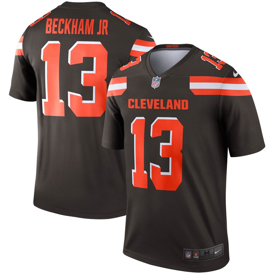 Cleveland Browns Odell Beckham Jr Brown Legend Jersey - retro stitched football jersey for Cleveland Browns fans