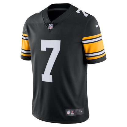 Pittsburgh Steelers Ben Roethlisberger Black Alternate Limited Jersey - retro stitched football jersey for Pittsburgh Steelers fans