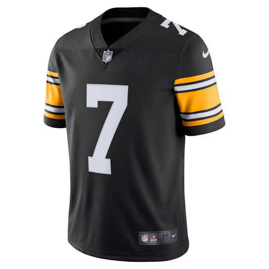 Pittsburgh Steelers Ben Roethlisberger Black Alternate Limited Jersey - retro stitched football jersey for Pittsburgh Steelers fans