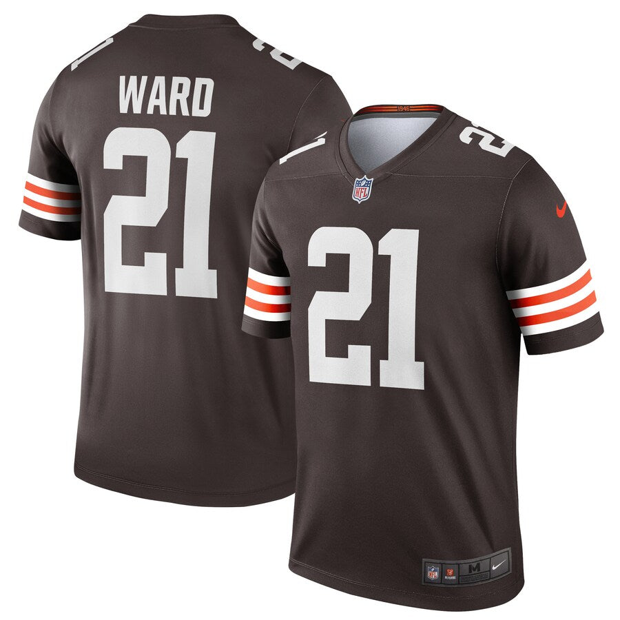 Cleveland Browns Denzel Ward Brown Legend Jersey - retro stitched football jersey for Cleveland Browns fans