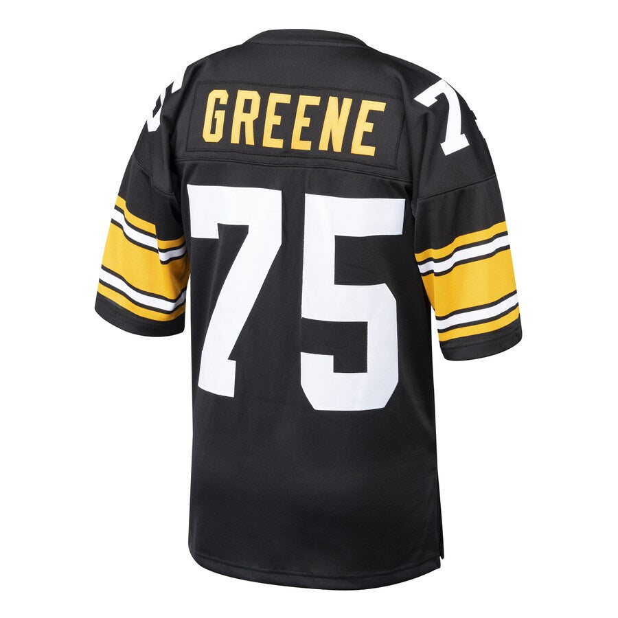 Pittsburgh Steelers Joe Greene Black 1975 Throwback Jersey - retro stitched football jersey for Pittsburgh Steelers fans