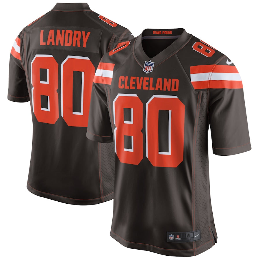Cleveland Browns Jarvis Landry Brown Game Jersey - retro stitched football jersey for Cleveland Browns fans