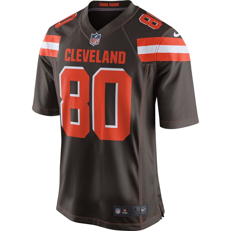 Cleveland Browns Jarvis Landry Brown Game Jersey - retro stitched football jersey for Cleveland Browns fans