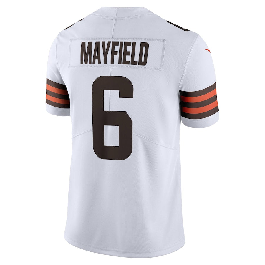 Cleveland Browns Baker Mayfield White Limited Jersey - retro stitched football jersey for Cleveland Browns fans