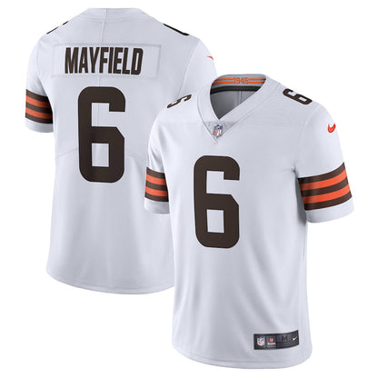 Cleveland Browns Baker Mayfield White Limited Jersey - retro stitched football jersey for Cleveland Browns fans