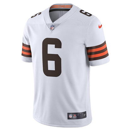 Cleveland Browns Baker Mayfield White Limited Jersey - retro stitched football jersey for Cleveland Browns fans
