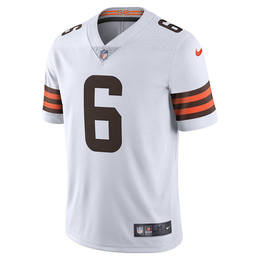 Cleveland Browns Baker Mayfield White Limited Jersey - retro stitched football jersey for Cleveland Browns fans