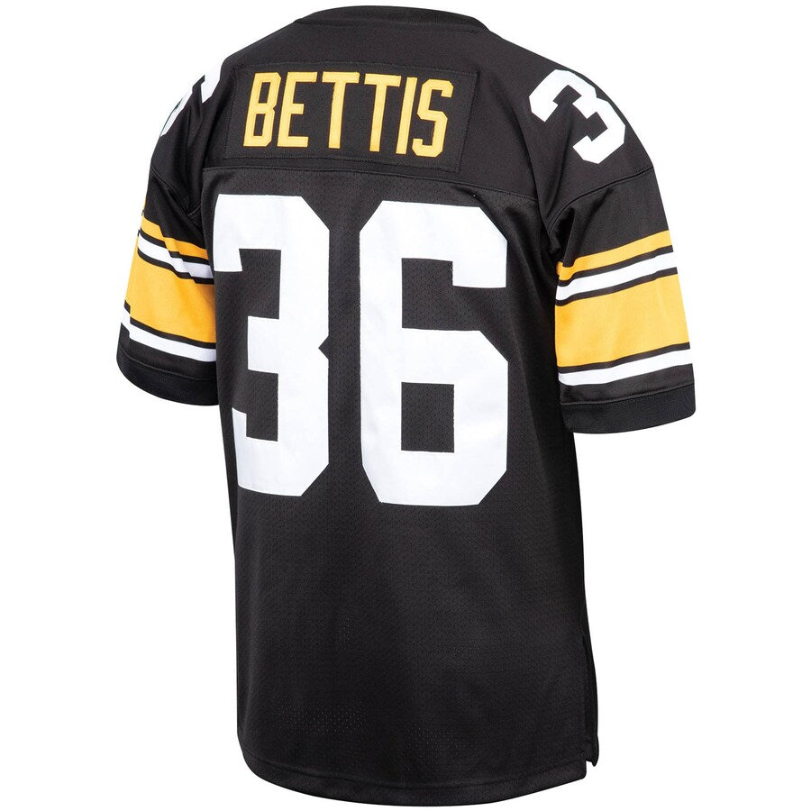 Pittsburgh Steelers Jerome Bettis Black 1996 Throwback Jersey - retro stitched football jersey for Pittsburgh Steelers fans
