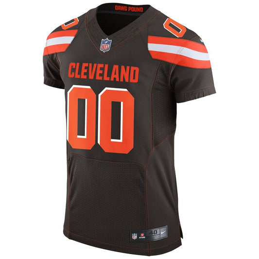 Cleveland Browns Brown Speed Machine Elite Custom Jersey - retro stitched football jersey for Cleveland Browns fans