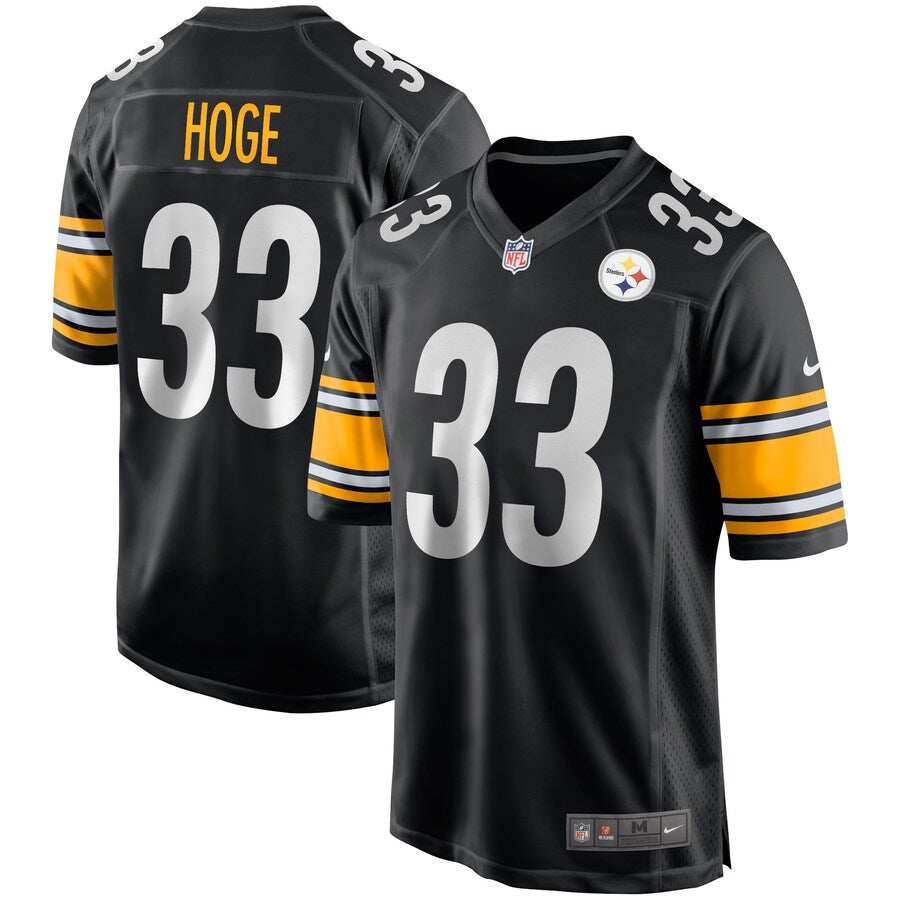 Pittsburgh Steelers Merril Hoge Black Game Jersey - retro stitched football jersey for Pittsburgh Steelers fans
