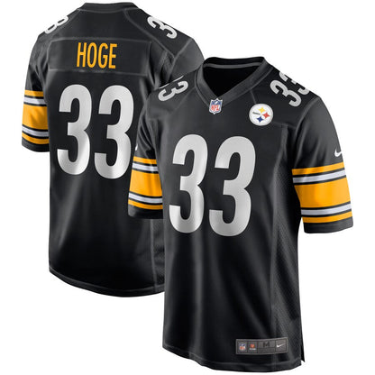 Pittsburgh Steelers Merril Hoge Black Game Jersey - retro stitched football jersey for Pittsburgh Steelers fans