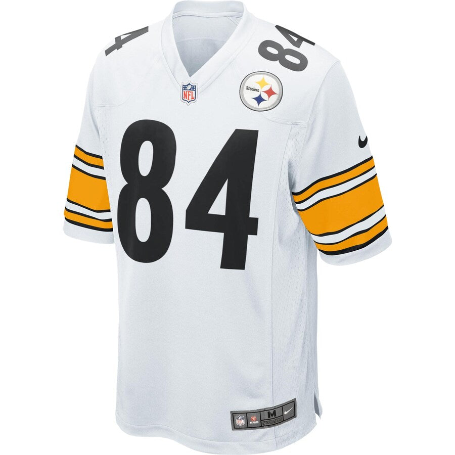 S Pittsburgh Steelers Antonio Brown White Game Jersey - retro stitched football jersey for Pittsburgh Steelers fans
