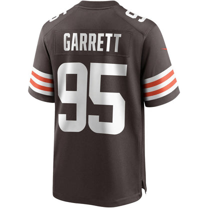 Cleveland Browns Myles Garrett Brown Game Jersey - retro stitched football jersey for Cleveland Browns fans