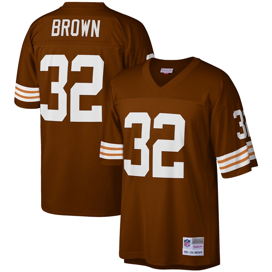 Cleveland Browns Jim Brown Brown Legacy Jersey - retro stitched football jersey for Cleveland Browns fans