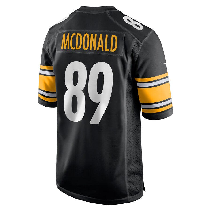 Pittsburgh Steelers Vance Mcdonald Black Game Jersey - retro stitched football jersey for Pittsburgh Steelers fans