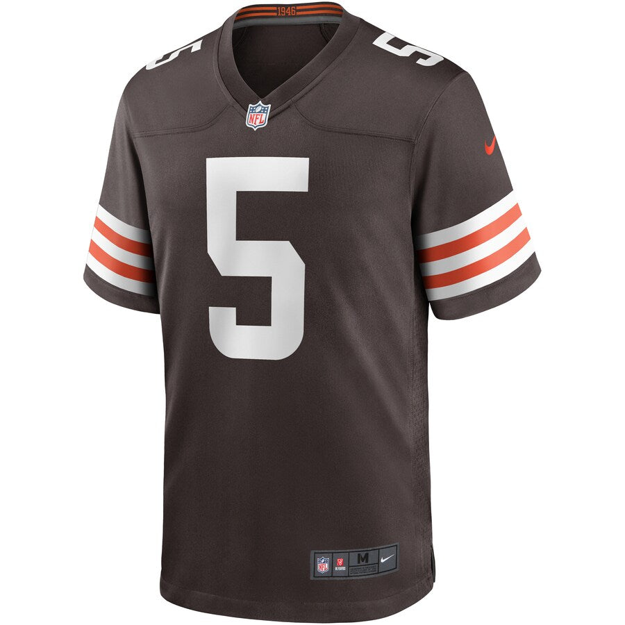 Cleveland Browns Case Keenum Brown Game Jersey - retro stitched football jersey for Cleveland Browns fans