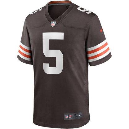 Cleveland Browns Case Keenum Brown Game Jersey - retro stitched football jersey for Cleveland Browns fans
