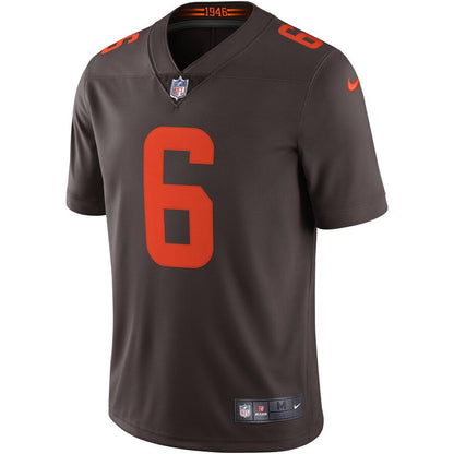 Cleveland Browns Baker Mayfield Brown Alternate Limited Jersey - retro stitched football jersey for Cleveland Browns fans