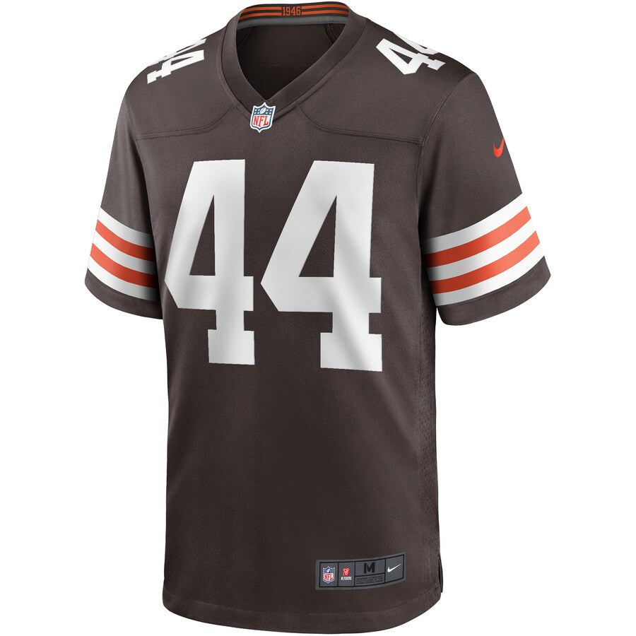 Cleveland Browns Leroy Kelly Brown Game Jersey - retro stitched football jersey for Cleveland Browns fans