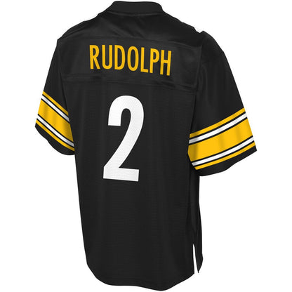 Pittsburgh Steelers Mason Rudolph NFL Pro Line Black Big Tall Jersey - retro stitched football jersey for Pittsburgh Steelers fans