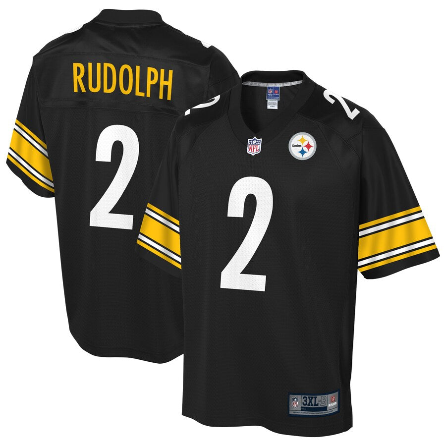 Pittsburgh Steelers Mason Rudolph NFL Pro Line Black Big Tall Jersey - retro stitched football jersey for Pittsburgh Steelers fans