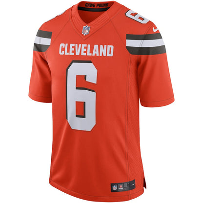 Cleveland Browns Baker Mayfield Orange Limited Jersey - retro stitched football jersey for Cleveland Browns fans