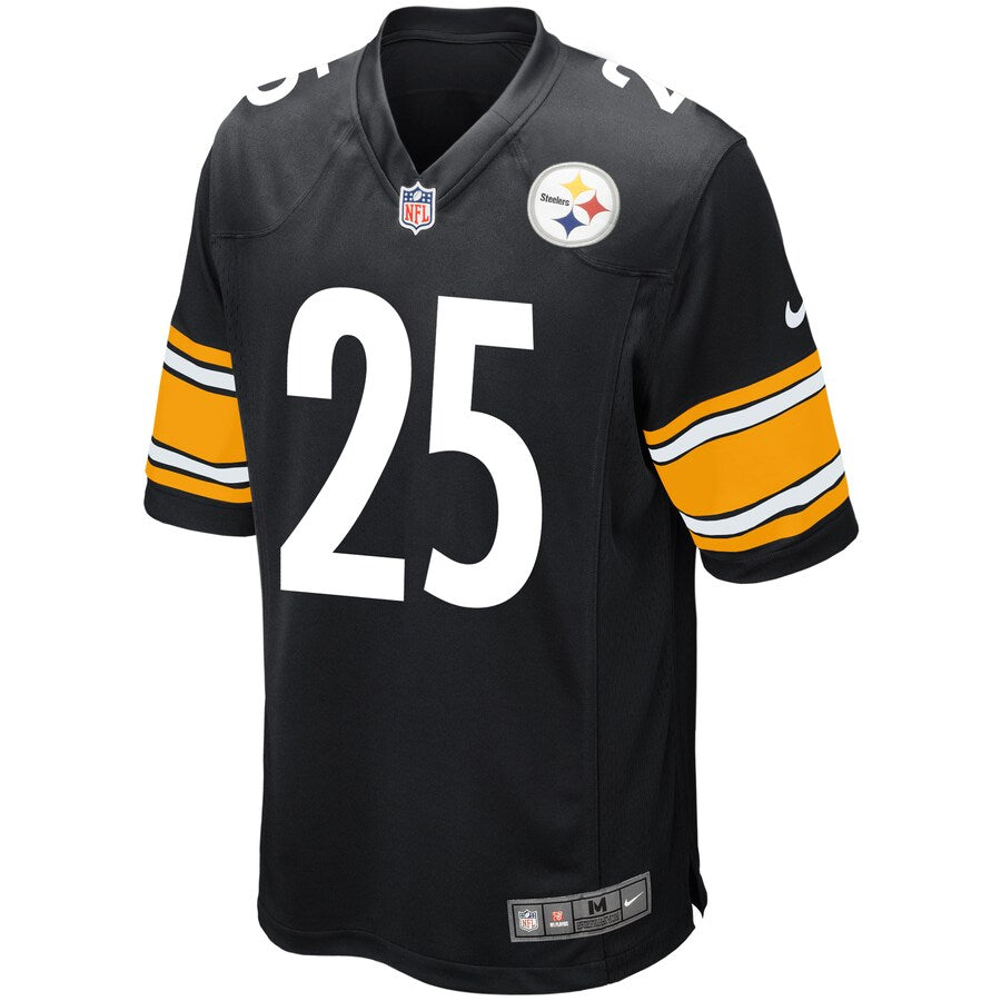Pittsburgh Steelers Artie Burns Black Game Jersey - retro stitched football jersey for Pittsburgh Steelers fans