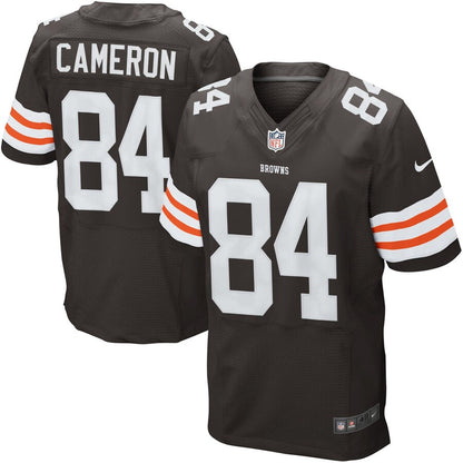 Cleveland Browns Historic Logo Jordan Cameron Brown Elite Jersey - retro stitched football jersey for Cleveland Browns fans