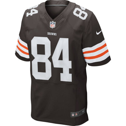 Cleveland Browns Historic Logo Jordan Cameron Brown Elite Jersey - retro stitched football jersey for Cleveland Browns fans