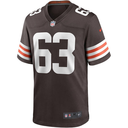 Cleveland Browns Evan Brown Brown Game Jersey - retro stitched football jersey for Cleveland Browns fans