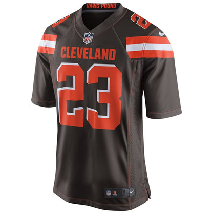 Cleveland Browns Joe Haden Brown Game Jersey - retro stitched football jersey for Cleveland Browns fans