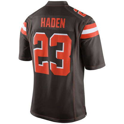 Cleveland Browns Joe Haden Brown Game Jersey - retro stitched football jersey for Cleveland Browns fans
