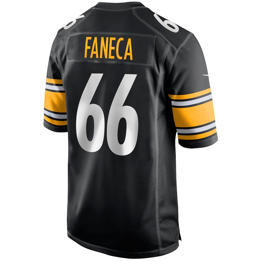 Pittsburgh Steelers Alan Faneca Black Game Jersey - retro stitched football jersey for Pittsburgh Steelers fans