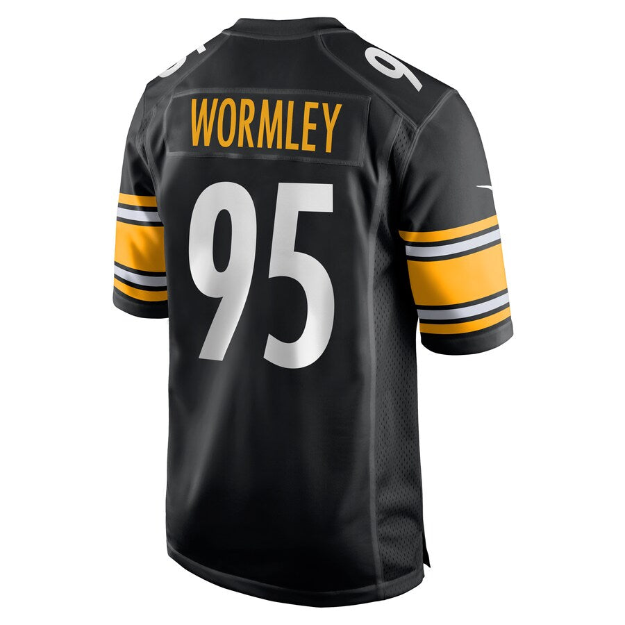 Pittsburgh Steelers Chris Wormley Black Game Jersey - retro stitched football jersey for Pittsburgh Steelers fans