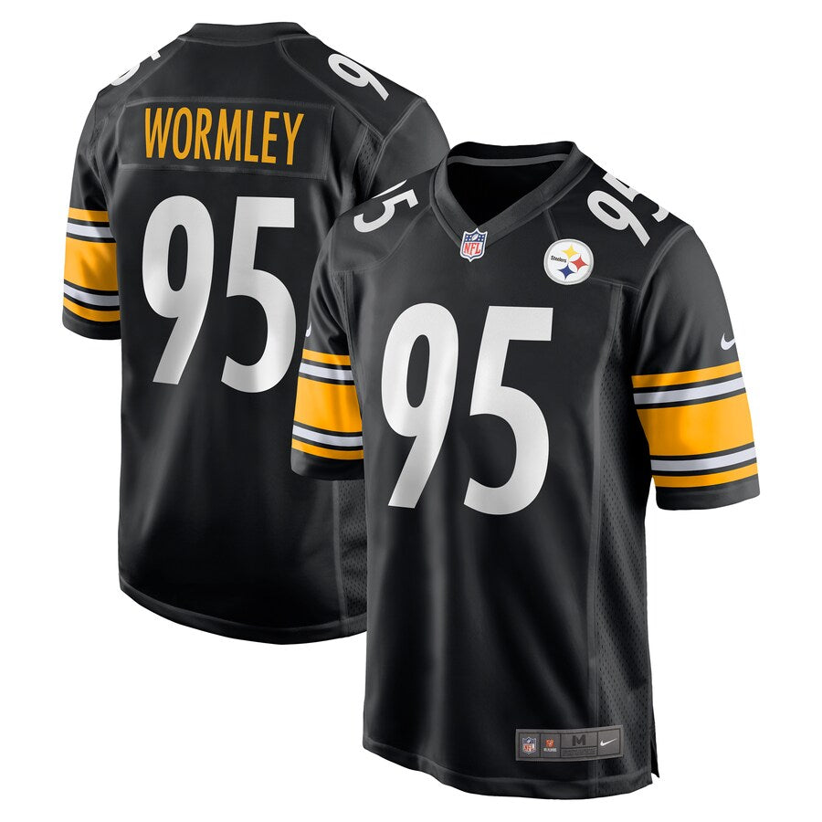 Pittsburgh Steelers Chris Wormley Black Game Jersey - retro stitched football jersey for Pittsburgh Steelers fans
