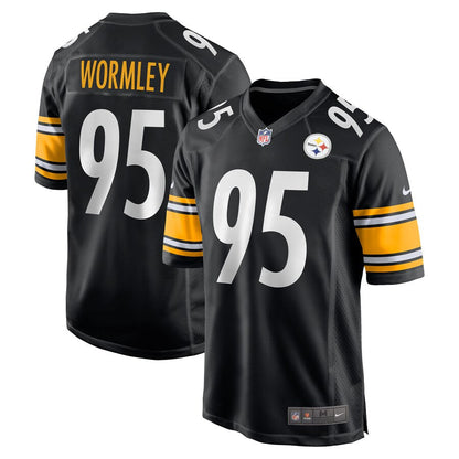 Pittsburgh Steelers Chris Wormley Black Game Jersey - retro stitched football jersey for Pittsburgh Steelers fans