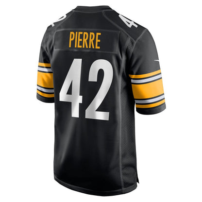Pittsburgh Steelers James Pierre Black Team Game Jersey - retro stitched football jersey for Pittsburgh Steelers fans